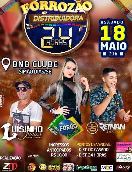 Agenda: Forrozão da Distribuidora 24 Horas