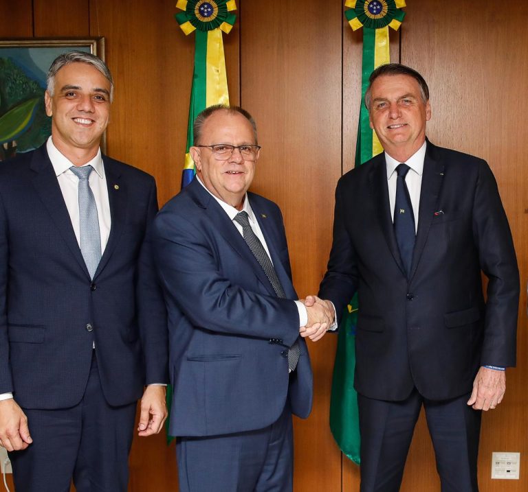 Belivaldo e Fábio Reis são recebidos por Bolsonaro