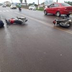 Motos colidem nas Pratas