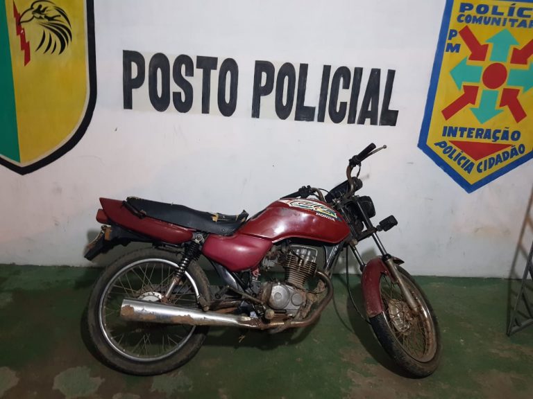 7ºBPM recupera motocicleta roubada em Itaporanga D’Ajuda