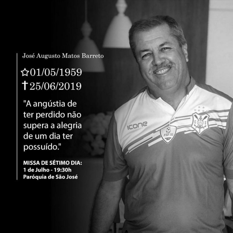 A família de José Augusto Matos Barreto convida familiares, amigos e toda a comunidade cristã para celebração da missa de sétimo dia de seu falecimento