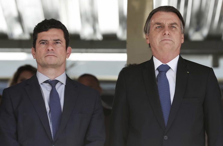 Se confirmada a demissão, Moro será o sétimo ministro a desembarcar do governo Bolsonaro (Marcos Correa/Oficina Presidencial de Brasil via AP)