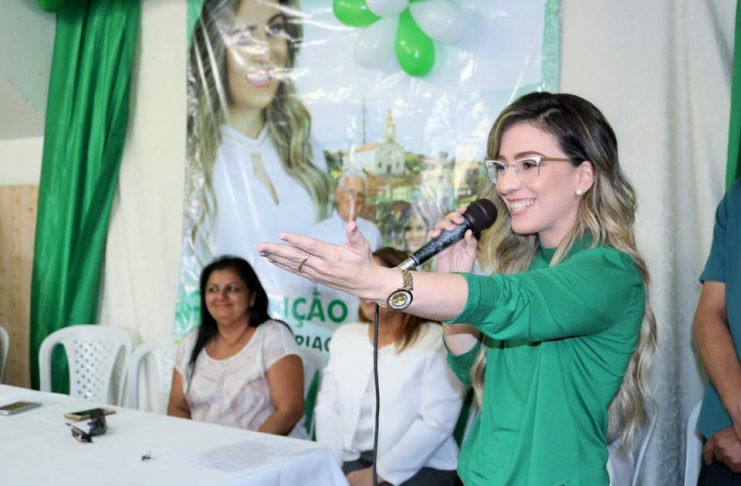Candidata Manoela Costa na convenção municipal do PSC