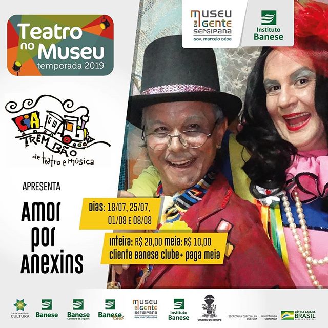 Museu da Gente Sergipana promove temporada de espetáculos de teatro para adultos