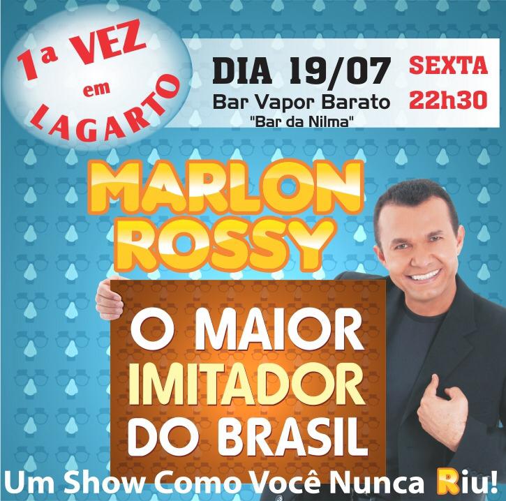 Agenda: Marlon Rossy – O maior imitador do Brasil