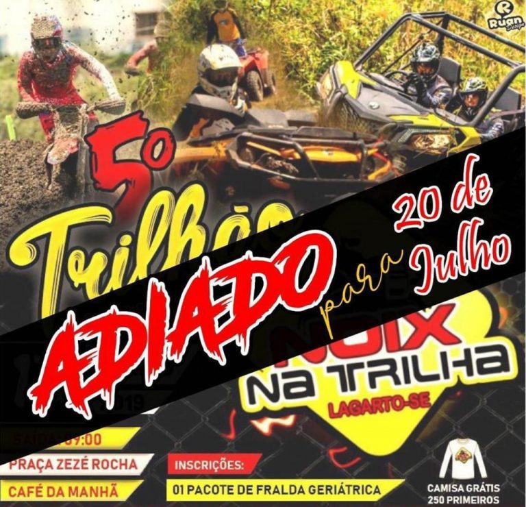 Lagarto: 5° Trilhão é adiado devido as fortes chuvas