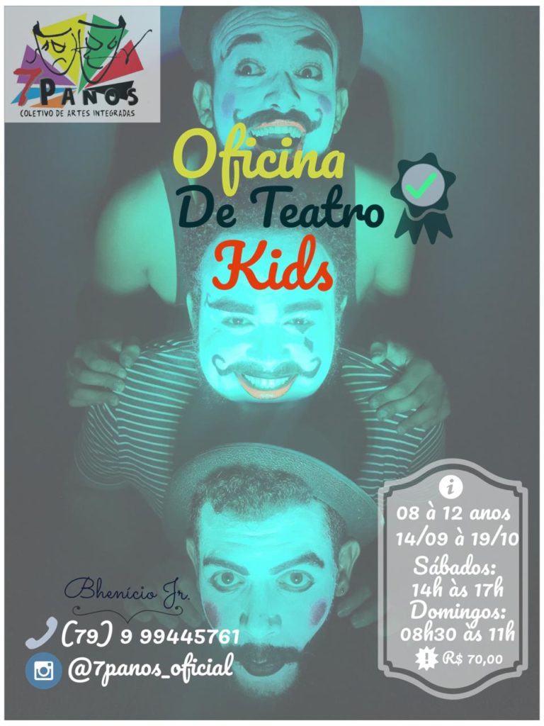 7 Panos promove oficina teatral para as crianças aos finais de semana
