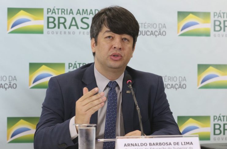 O secretário de Educação Superior, Arnaldo Barbosa de Lima Júnior,  apresenta informações sobre o Sistema de Seleção Unificada (Sisu).