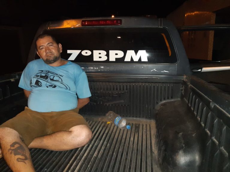 Policiais do 7° BPM Prendem homem por agredir a própria esposa
