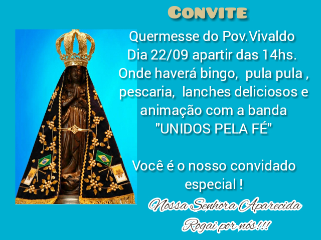 Agenda: Quermesse do Pov. Vivaldo – Riachão do Dantas/SE