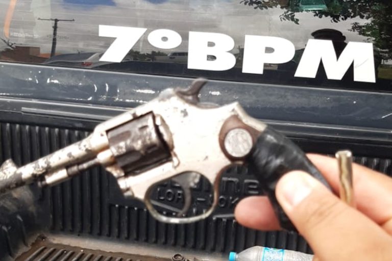 7º BPM prende homem por porte ilegal de arma de fogo em Lagarto