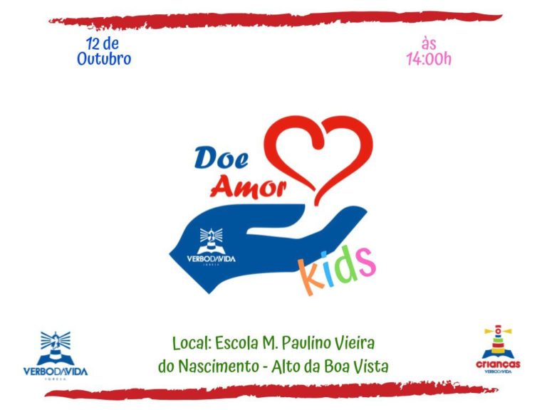 Projeto Doe Amor acontece no próximo sábado no bairro Alto da Boa Vista