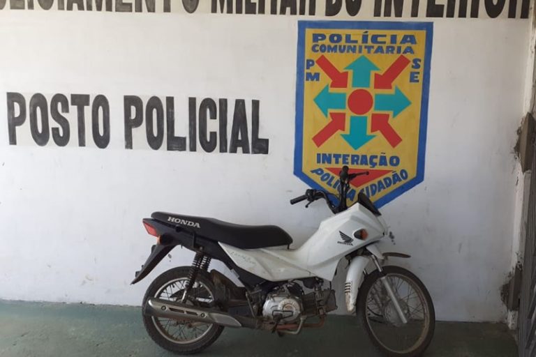 7º BPM recupera motocicleta com restrição no Povoado Jenipapo
