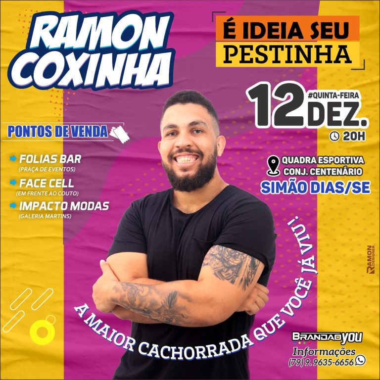 Agenda: Show de Humor – Ramon Coxinha – Simão Dias/SE
