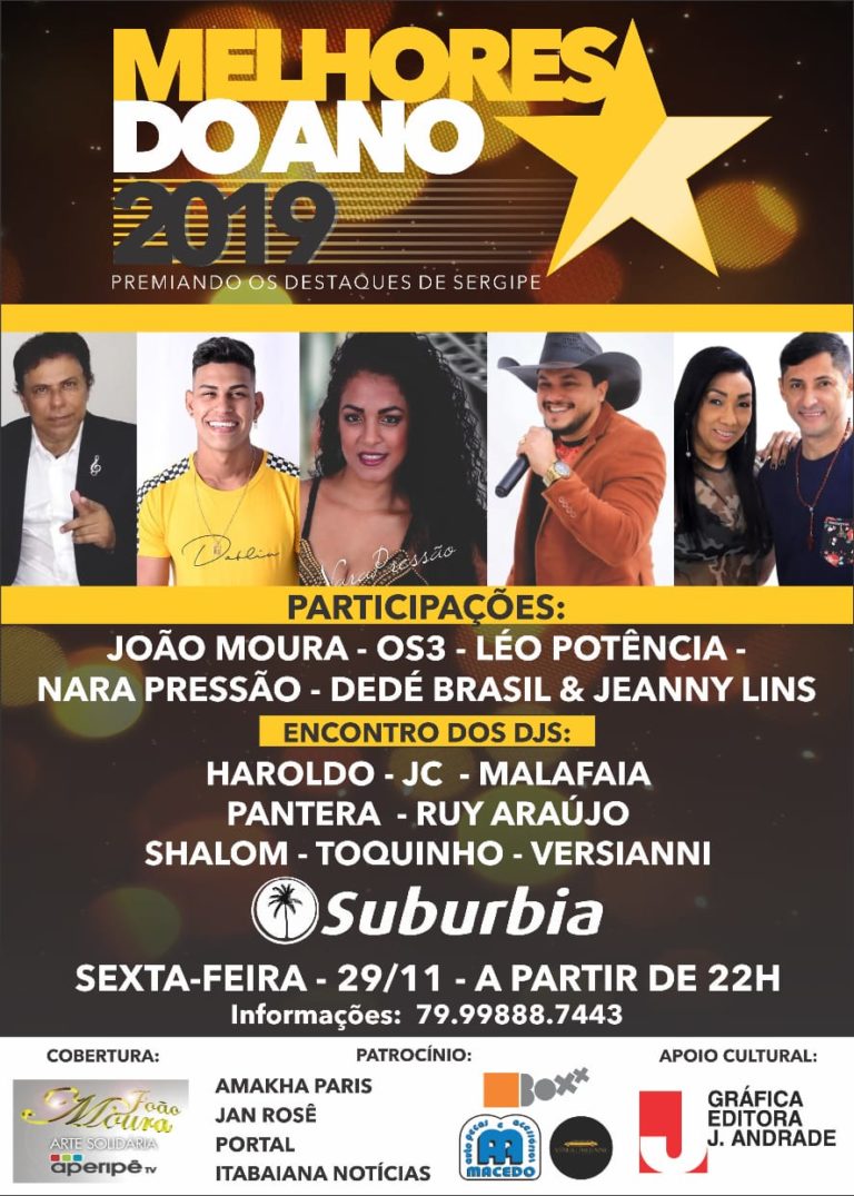 Agenda: Melhores do Ano 2019 – Sergipe