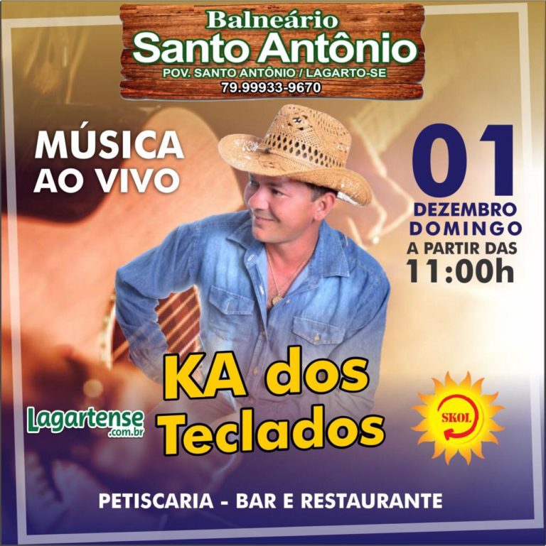 Música ao vivo: KA dos Teclados – Balneário Santo Antônio