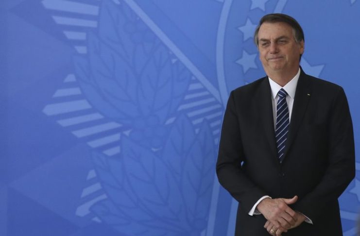 O presidente Jair Bolsonaro, participa da cerimônia  de assinatura dos contratos de concessão da 5ª Rodada de Leilões de Aeroportos da Infraero.