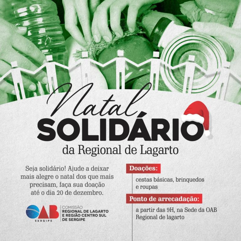 OAB Lagarto realiza campanha Natal Solidário