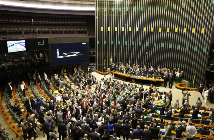 Plenário da Câmara dos Deputados, Sessão de votação do impeachment