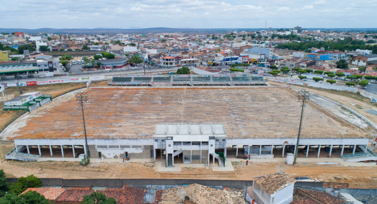 Obras do Barretão estão 40% concluídas, diz Governo do Estado