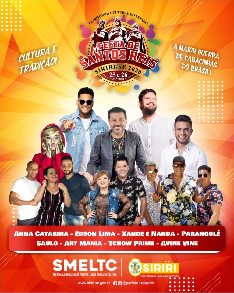 Saulo e Parangolé se apresentam na Festa de Santos Reis em Siriri