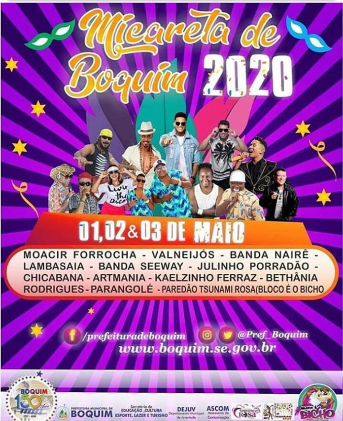 Parangolé e Seeway comandam Micareta de Boquim 2020