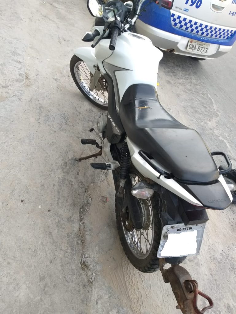 7° BPM apreende motocicleta com chassi adulterado em Lagarto