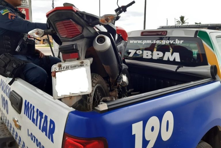7° BPM apreende motocicletas com restrição de roubo/furto em Lagarto