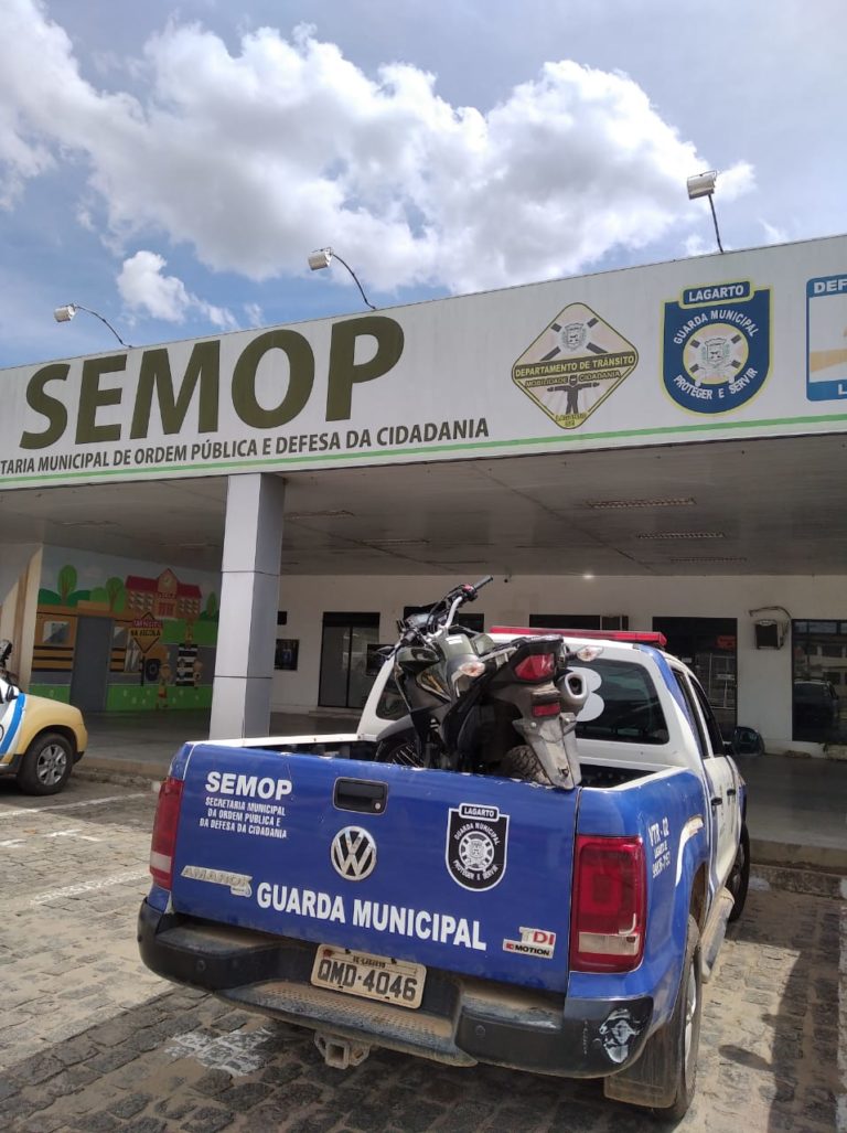 GM de Lagarto recupera moto furtada em Poço Verde