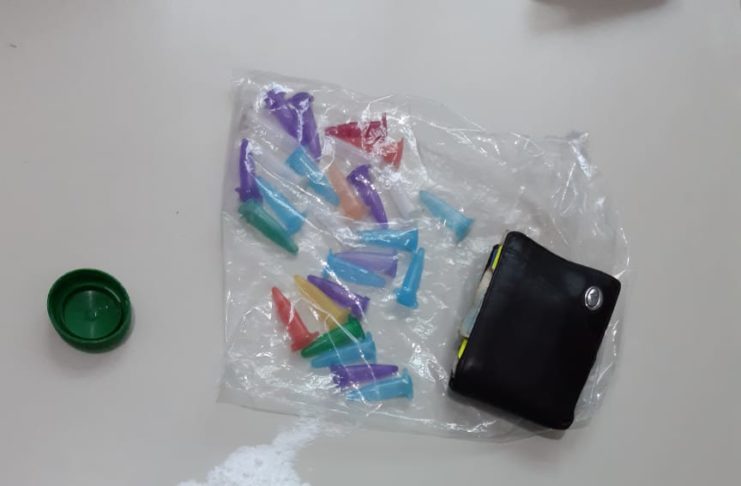 Materiais apreendidos durante a ação
