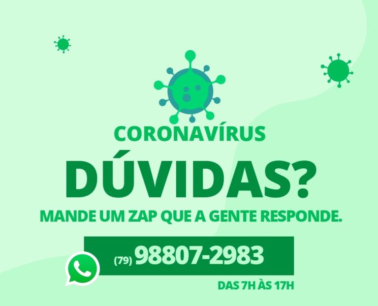 Governo de Sergipe disponibiliza Whatsapp para sanar dúvidas sobre Coronavírus