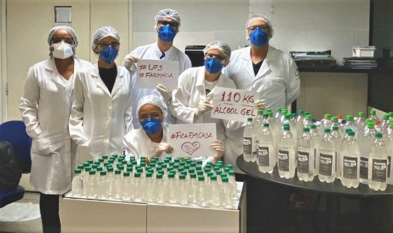 HUL recebe álcool em gel doado pelos departamentos de Farmácia da UFS