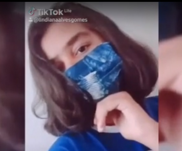 Estudante lagartense produz vídeo ensinando a confeccionar máscara caseira