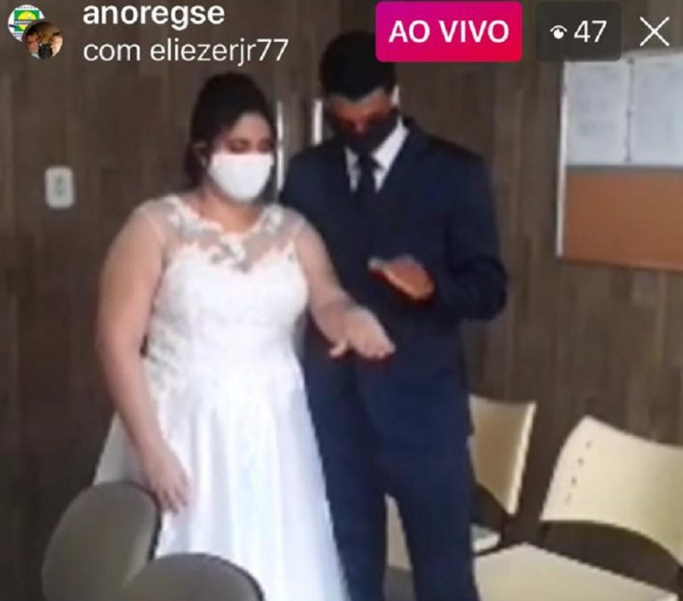 Covid-19: Justiça de Sergipe celebra o primeiro casamento pelas redes sociais