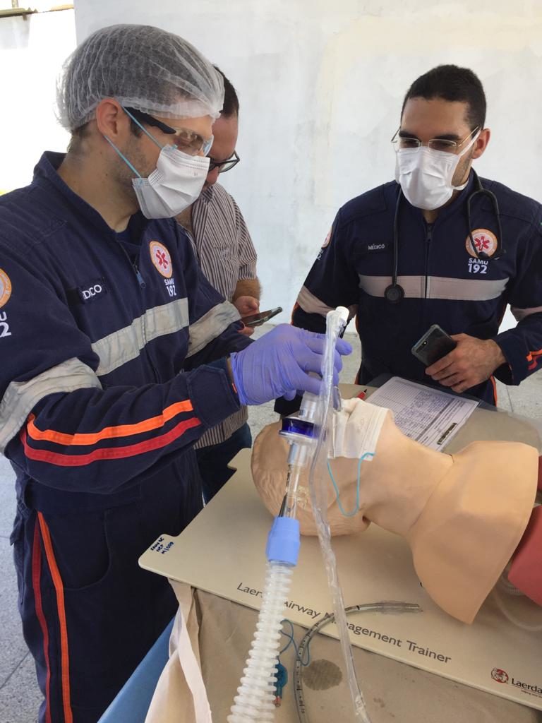 Samu treina profissionais para enfrentamento ao coronavírus