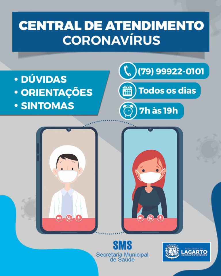 Central de Atendimento do Coronavírus começa a funcionar nesta terça-feira, 5, em Lagarto