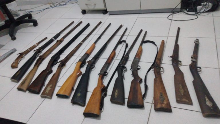 Polícia Civil apreende 13 armas de fogo em Boquim