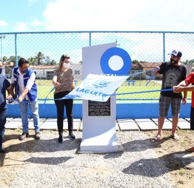 Prefeitura de Lagarto inaugura campo de futebol no bairro Loiola II