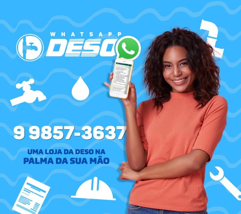 Cliente da Deso também pode falar com a empresa via Whatsapp