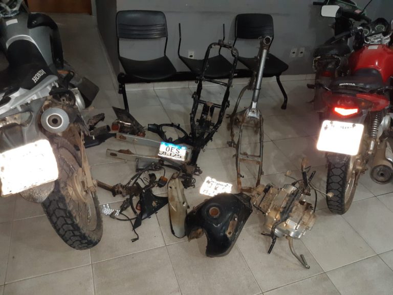 Polícia Militar identifica desmanche de motocicletas na Colônia Treze