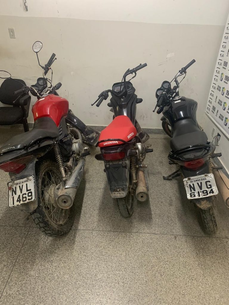 PC de Simão Dias recupera três motocicletas roubadas na região