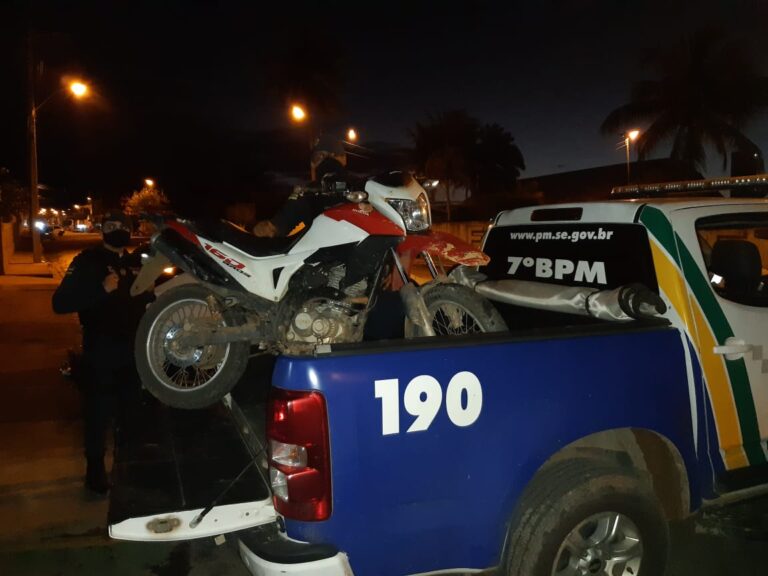 Lagarto: Motocicleta é recuperada após perseguição policial