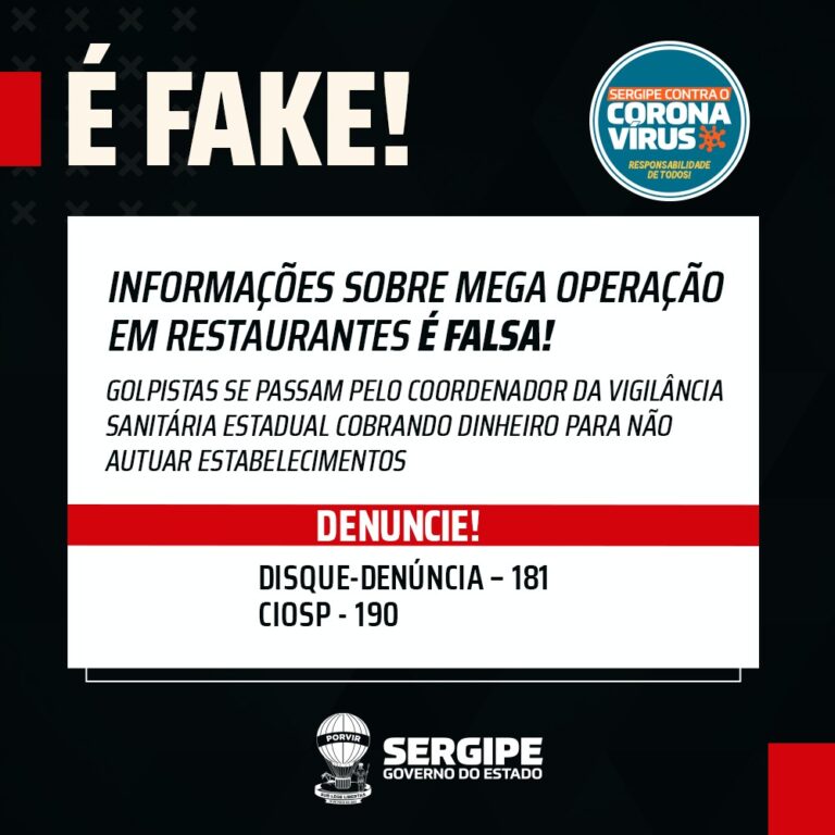 Golpistas estão usando nome da Vigilância Sanitária para extorquir empresários