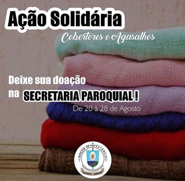 Paróquia de Nossa Senhora da Piedade realiza campanha do agasalho
