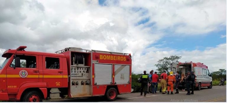 Uma pessoa morre e três ficam feridas em acidente na rodovia que liga Lagarto a Simão Dias
