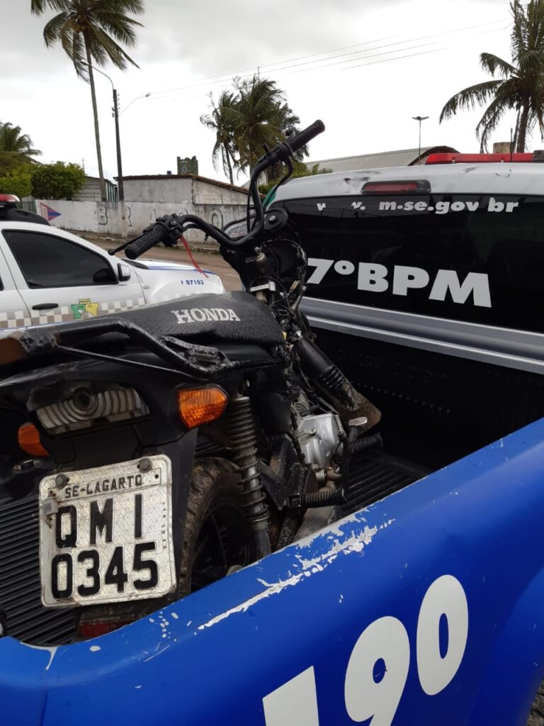 7° BPM recupera duas motocicletas com restrição de roubo em Lagarto