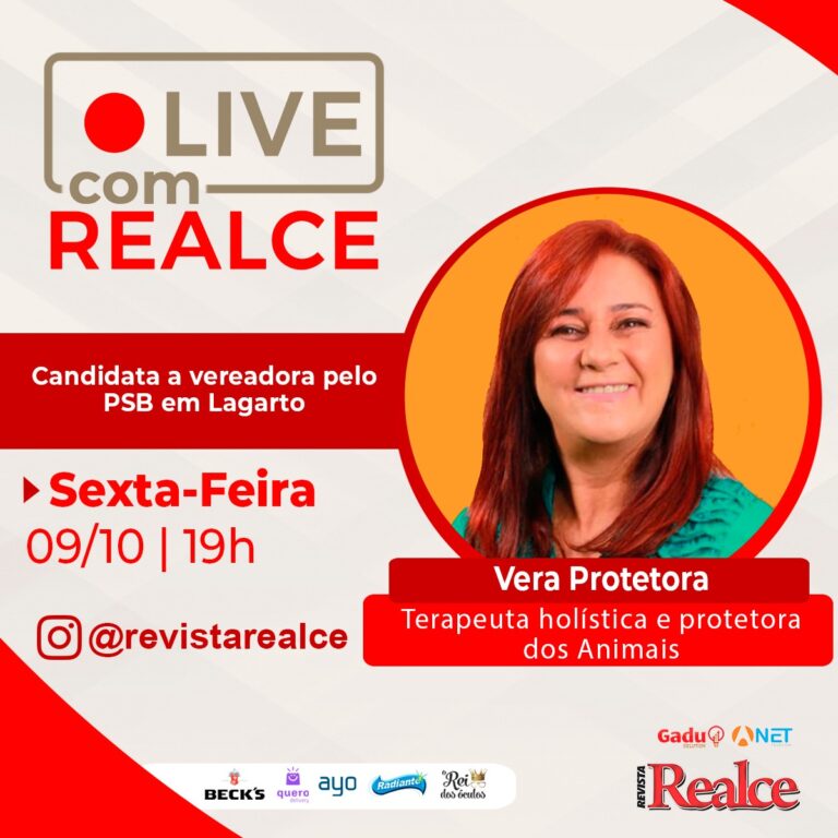 Live com Realce entrevista a candidata a vereadora de Lagarto, protetora Vera Silva