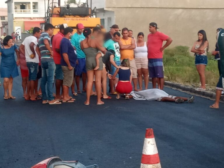 Homem morre atingido por máquina que realizava pavimentação asfáltica na Colônia Treze