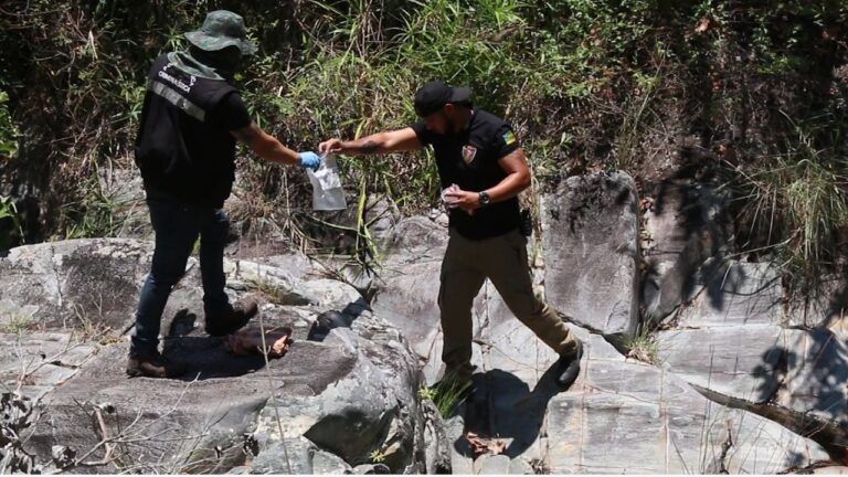 Serra da Miaba: Polícia reconstitui desaparecimento de jovem e coleta materiais