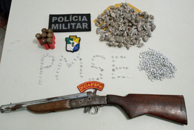 Polícia prende suspeito por tráfico de drogas em Salgado